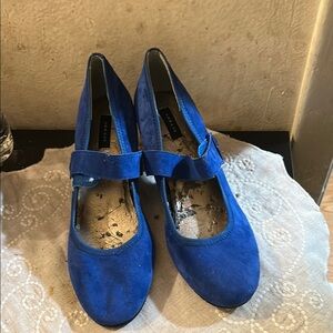 Array Royal Blue Suede Heels